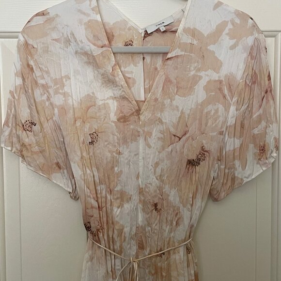 Vince Floral Print Midi Length Dress Size: S - Picture 3 of 4